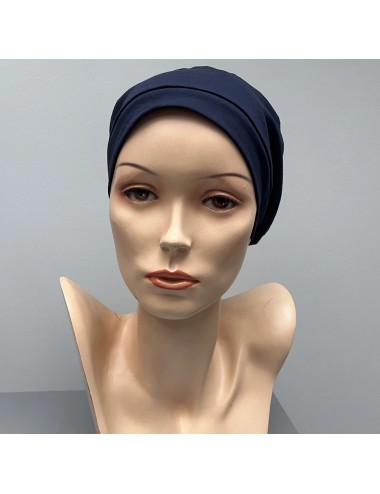 Bonnet Basic CotonDark Navy Elite Haire Christine HeadWear