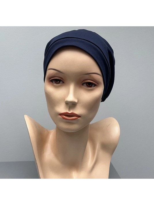 Bonnet Basic CotonDark Navy Elite Haire Christine HeadWear Bonnet Basic CotonDark Navy Elite Haire Christine HeadWear