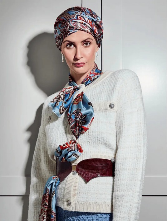 Foulard en soie Boho Infini Chic Elite Hair Christine HeadWear Foulard en soie Boho Infini Chic Elite Hair Christine HeadWear