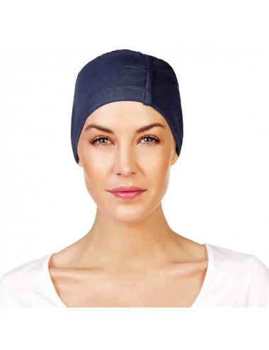 Night Cap bambou Denim Elite Haire Christine HeadWear