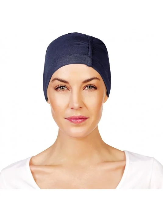 Night Cap bambou Denim Elite Haire Christine HeadWear