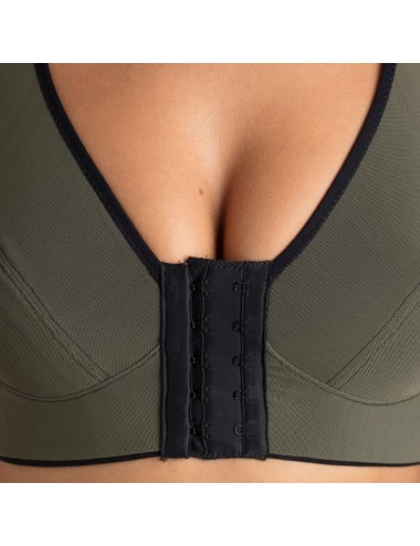 Brassière de contention Bio Médicoton blanc Coeur de Lys