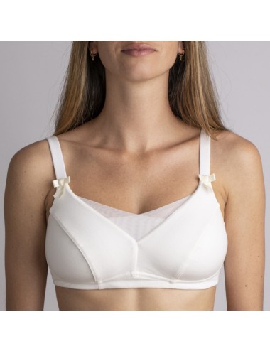 Soutien-gorge Coton Bio Mégane noir Coeur de Lys