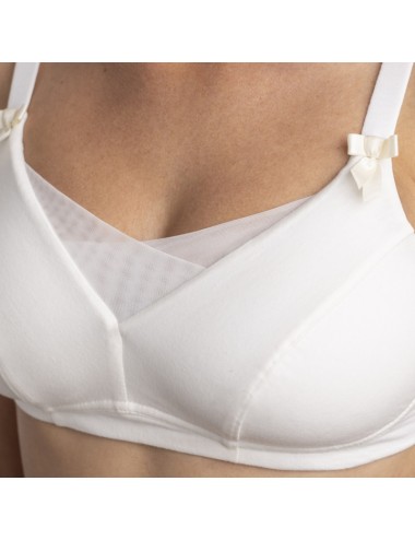 Soutien-gorge Coton Bio Mégane noir Coeur de Lys
