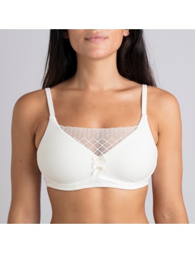 Soutien-gorge Coton Bio Capucine Ivoire Coeur de Lys