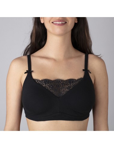 Soutien-gorge Coton Bio Capucine Noir new Coeur de Lys