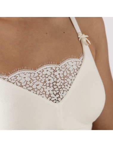 Soutien-gorge Coton Bio Capucine Ivoire Coeur de Lys