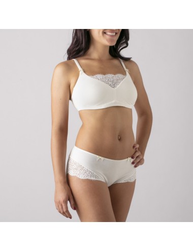 Soutien-gorge Coton Bio Capucine Ivoire Coeur de Lys