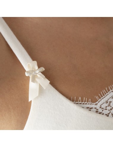 Soutien-gorge Coton Bio Capucine Ivoire Coeur de Lys