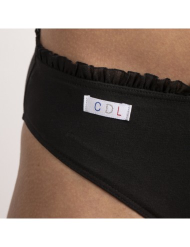 Culotte en coton bio Lison Noir Cœur de Lys