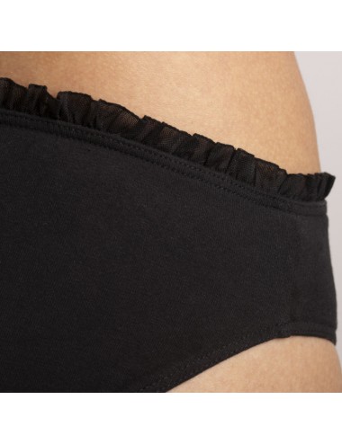 Culotte en coton bio Lison Noir Cœur de Lys