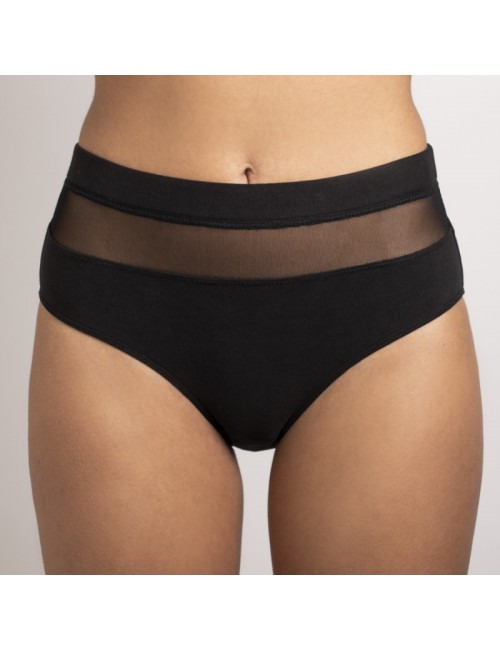 Culotte en coton Bio Mégane Noir Coeur de Lys