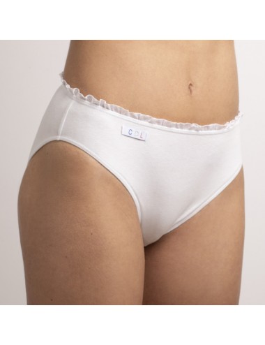 Culotte en coton bio Lison Gris Cœur de Lys