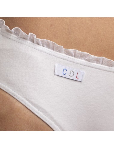 Culotte en coton bio Lison Blanc Cœur de Lys