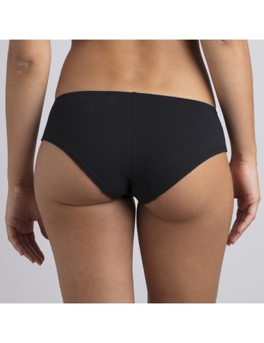 Culotte en Coton Bio Johanna Noir Cœur de Lys