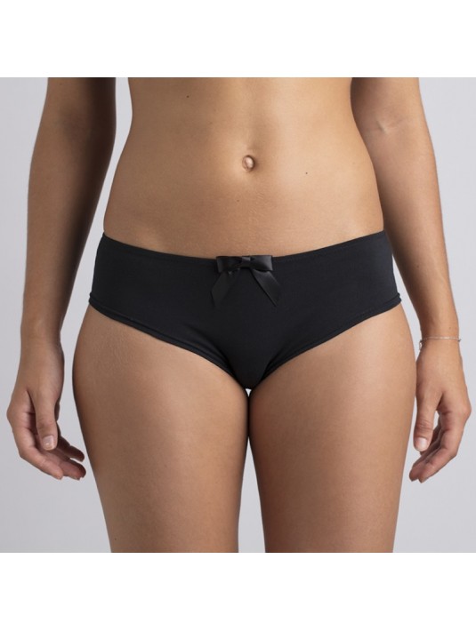 Culotte en Coton Bio Johanna Noir Cœur de Lys Culotte en Coton Bio Johanna Noir Cœur de Lys