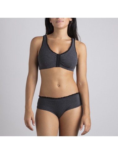 Culotte en coton bio Lison Gris Cœur de Lys