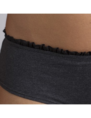 Culotte en coton bio Lison Gris Cœur de Lys