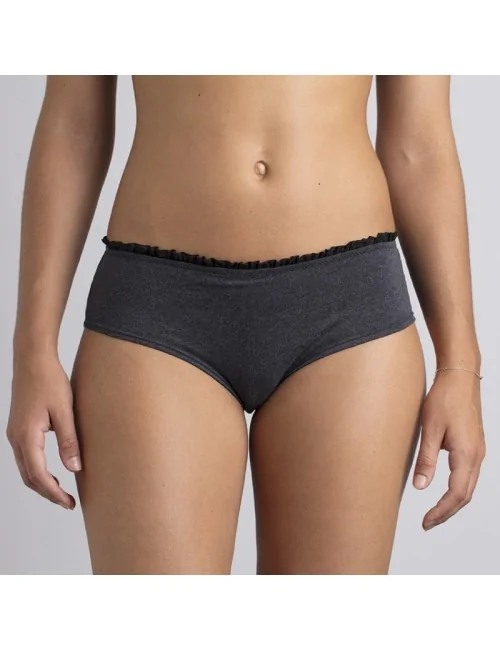 Culotte en coton bio Lison Gris Cœur de Lys