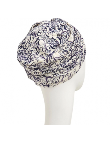 Bonnet LOTUS LIN Poésie Purple ELITE HAIR CHRISTINE HEADWEAR
